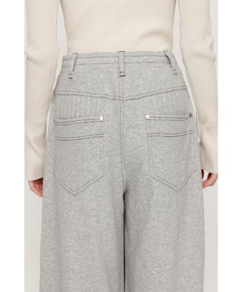 SLY(スライ)の「【完売カラーの再販予約スタート!】DENIM DETAIL SW PT デニムディティール スウェットパンツ 春服【2026SS新作】(スウェットパンツ・レディース・ブラック/杢グレー・FREE)」の13枚目の写真