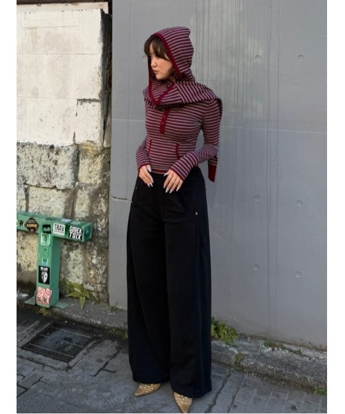 SLY(スライ)の「【完売カラーの再販予約スタート!】DENIM DETAIL SW PT デニムディティール スウェットパンツ 春服【2026SS新作】(スウェットパンツ・レディース・ブラック/杢グレー・FREE)」の15枚目の写真