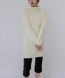 duei（デュイ）の「タートルネックリブニットミニワンピース（ワンピース）」