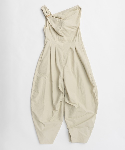 PRANK PROJECT（プランクプロジェクト）の「ドレープバルーンジャンプスーツ / Drape Balloon Jumpsuit（パンツドレス・レディース・ブラック/アイボリー・36/38）」の14枚目の写真