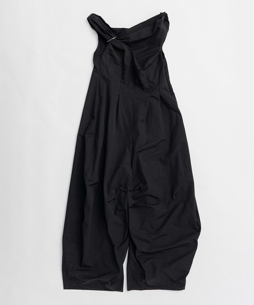 PRANK PROJECT（プランクプロジェクト）の「ドレープバルーンジャンプスーツ / Drape Balloon Jumpsuit（パンツドレス・レディース・ブラック/アイボリー・36/38）」の15枚目の写真