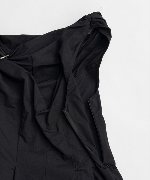 PRANK PROJECT（プランクプロジェクト）の「ドレープバルーンジャンプスーツ / Drape Balloon Jumpsuit（パンツドレス・レディース・ブラック/アイボリー・36/38）」の19枚目の写真