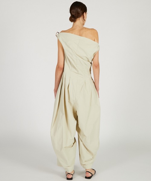 PRANK PROJECT（プランクプロジェクト）の「ドレープバルーンジャンプスーツ / Drape Balloon Jumpsuit（パンツドレス・レディース・ブラック/アイボリー・36/38）」の8枚目の写真