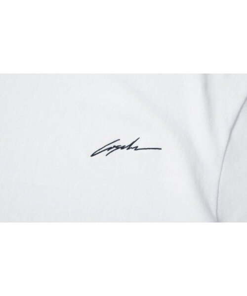 CRISCELO（クリスチェロ）の「(ユニセックス) シグネチャーロゴ ブラック - (ホワイト 20番手 オーバーサイズ)（Tシャツ/カットソー・メンズ・その他・LARGE/MEDIUM）」の2枚目の写真