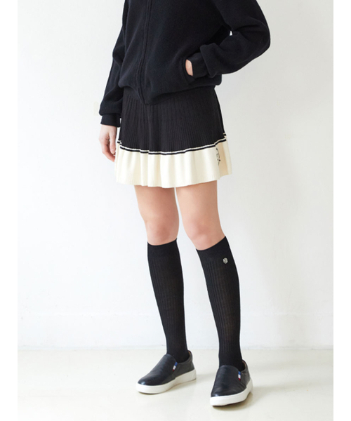 Flare Knit Skirt BK