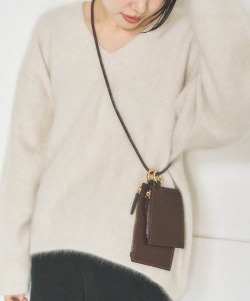 plage（プラージュ）の「&MyuQ / アンドミューク 別注 ROPE 2SET MINI ポーチ（その他小物・レディース・ブラウン系その他/ブラック・FREE）」の3枚目の写真