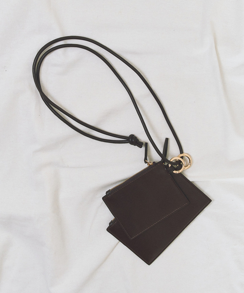 plage（プラージュ）の「&MyuQ / アンドミューク 別注 ROPE 2SET MINI ポーチ（その他小物・レディース・ブラウン系その他/ブラック・FREE）」の5枚目の写真