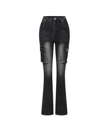 MUCENT | ルベルブーツカットカーゴデニムパンツ(デニムパンツ)