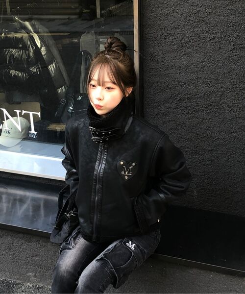 MUCENT(ムセント)の「ルベルブーツカットカーゴデニムパンツ(デニムパンツ・レディース・ブラック・SMALL/MEDIUM)」の2枚目の写真