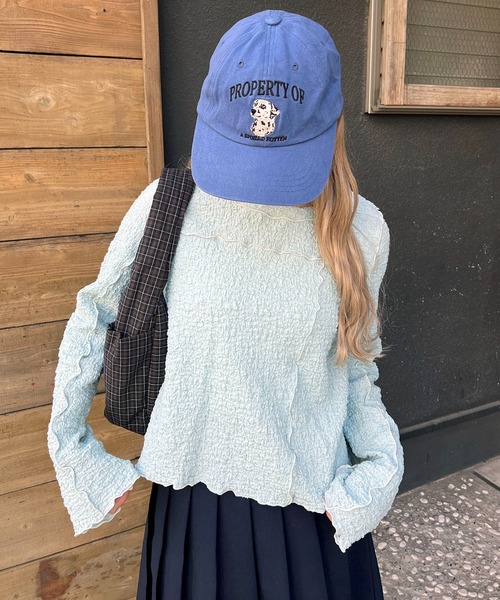 WC（ダブル シー）の「メロウパイピングロンT（Tシャツ/カットソー・レディース・アイボリー/サックスブルー・FREE）」の12枚目の写真