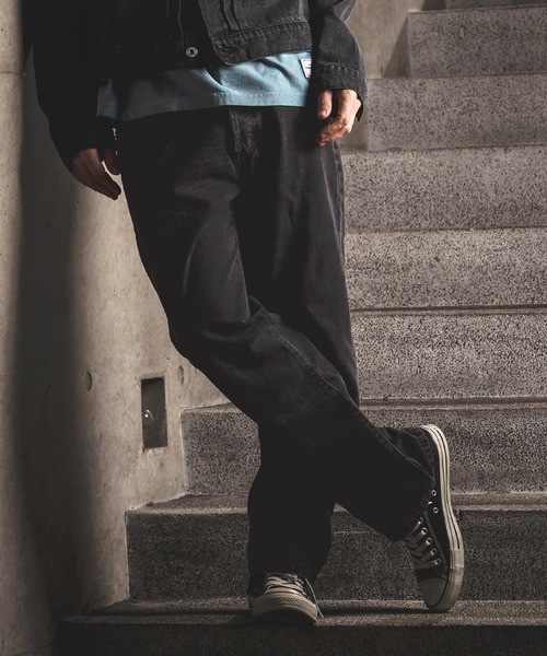 WONDER WALL MOTEL（ワンダーウォールモーテル）の「mp14447-AGING BLACK DENIM 5POCKET PANTS ブラックデニムパンツ(26SSPT004)（デニムパンツ・メンズ・ブラック・XL/L/M/S）」の2枚目の写真