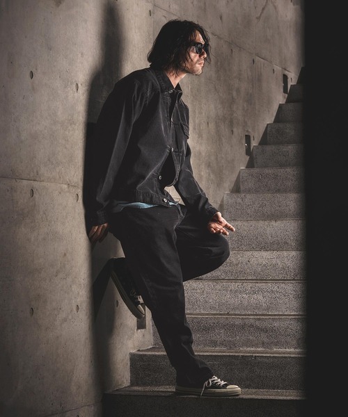 WONDER WALL MOTEL（ワンダーウォールモーテル）の「mp14447-AGING BLACK DENIM 5POCKET PANTS ブラックデニムパンツ(26SSPT004)（デニムパンツ・メンズ・ブラック・XL/L/M/S）」の6枚目の写真