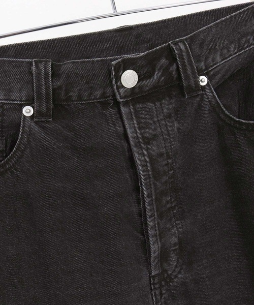 WONDER WALL MOTEL（ワンダーウォールモーテル）の「mp14447-AGING BLACK DENIM 5POCKET PANTS ブラックデニムパンツ(26SSPT004)（デニムパンツ・メンズ・ブラック・XL/L/M/S）」の14枚目の写真