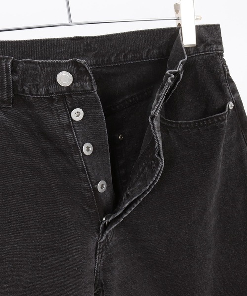 WONDER WALL MOTEL（ワンダーウォールモーテル）の「mp14447-AGING BLACK DENIM 5POCKET PANTS ブラックデニムパンツ(26SSPT004)（デニムパンツ・メンズ・ブラック・XL/L/M/S）」の15枚目の写真