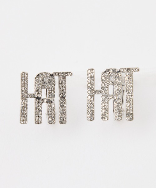 one after another NICE CLAUP(ワンアフターアナザーナイスクラップ)の「【Latini】ロゴイヤリング(イヤリング・レディース・ゴールド/シルバー・FREE)」の2枚目の写真