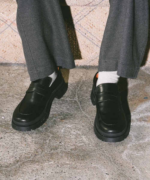 niko and...（ニコアンド）の「ボリュームソールローファー（ローファー・メンズ・ブラック・LARGE/MEDIUM）」の2枚目の写真