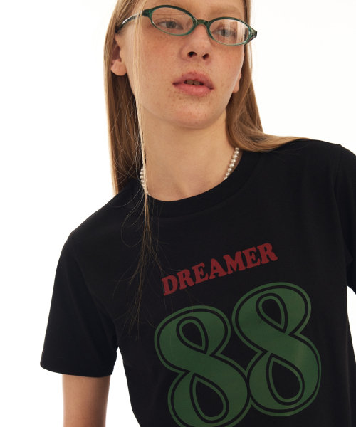 AQO STUDIO SPACE(アコスタジオスペース)の「ドリーマークロップTシャツブラック(Tシャツ/カットソー・レディース・ブラック・FREE)」の3枚目の写真