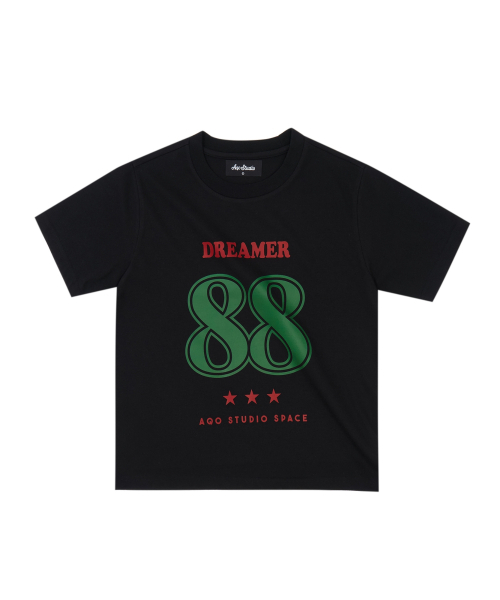 AQO STUDIO SPACE(アコスタジオスペース)の「ドリーマークロップTシャツブラック(Tシャツ/カットソー・レディース・ブラック・FREE)」の4枚目の写真