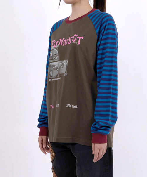 SUNNECT(ソネクト)の「W.A.M. Raglan LS Tee - Stripe(Tシャツ/カットソー・レディース・その他・1/2)」の3枚目の写真
