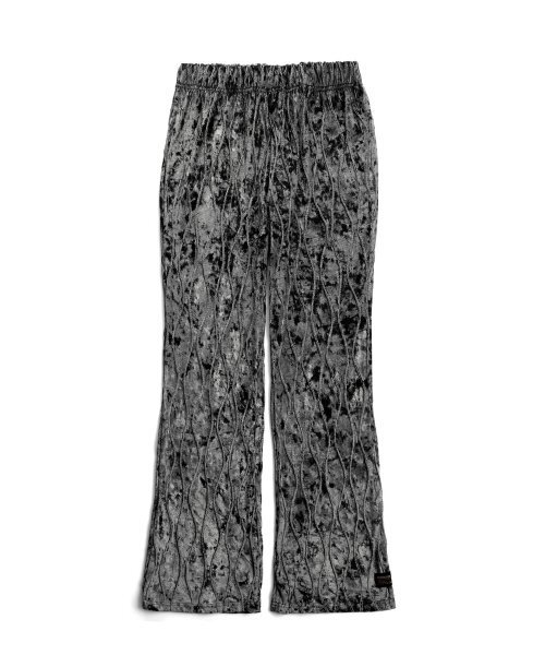 PIECEMAKER（ピースメーカー）の「VELVET WAVE STITCH BOOTS PANTS (CHARCOAL)（スウェットパンツ・レディース・その他・FREE）」の2枚目の写真