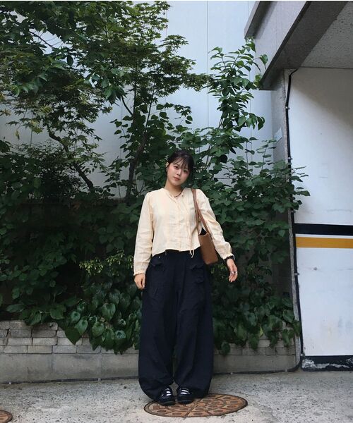 RuNaKi'Hu'(ルナキフ)の「WXP042 サキフリルシアサッカー ワイドパンツ (ブラック)(その他パンツ・レディース・その他・1/2/3)」の11枚目の写真