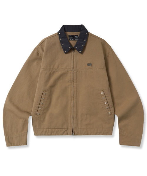 BROWNBREATH(ブラウンブレス)の「TAG STUD WORK JACKET - BEIGE(デニムジャケット・レディース・その他・S/M/L/XL)」の1枚目の写真