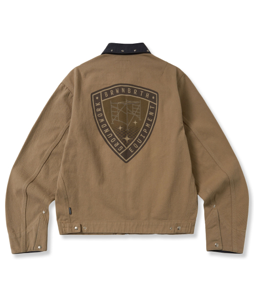 BROWNBREATH(ブラウンブレス)の「TAG STUD WORK JACKET - BEIGE(デニムジャケット・レディース・その他・S/M/L/XL)」の2枚目の写真