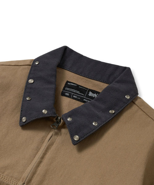 BROWNBREATH(ブラウンブレス)の「TAG STUD WORK JACKET - BEIGE(デニムジャケット・レディース・その他・S/M/L/XL)」の3枚目の写真