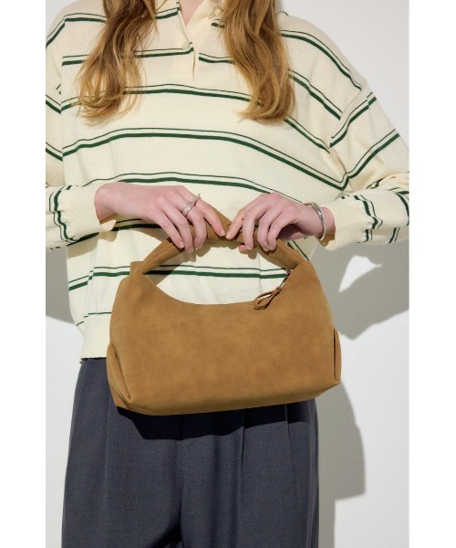 AZUL by moussy(アズールバイマウジー)の「ハンドルノットミニバッグ(ショルダーバッグ・レディース・ブルー/アイボリー/キャメル・FREE)」の9枚目の写真