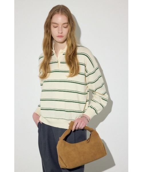 AZUL by moussy(アズールバイマウジー)の「ハンドルノットミニバッグ(ショルダーバッグ・レディース・ブルー/アイボリー/キャメル・FREE)」の10枚目の写真
