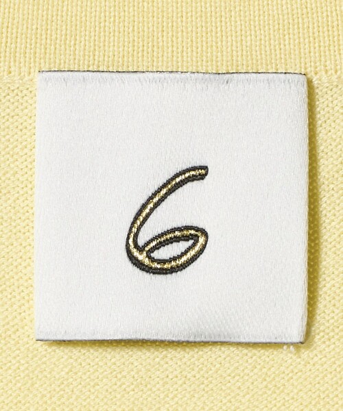 6（ロク）の「＜6(ROKU)＞ コットン ピコット  Vネック ニット（ニット/セーター・レディース・グレー系/イエロー・FREE）」の11枚目の写真