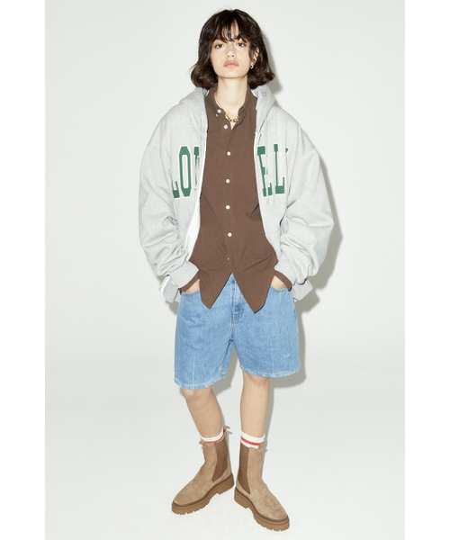 NOHANT（ノアン）の「LONELY/LOVELY FLUFF HOODIE ZIP-UP GRAY（パーカー・レディース・グレー・S/M/L）」の9枚目の写真