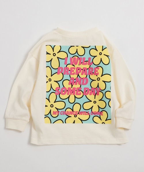 BREEZE（ブリーズ）の「バックボックスロンT_ジュニア対応（Tシャツ/カットソー・キッズ・ブラック/オフホワイト/サックスブルー/イエロー・90/80/100/140/130/120/110）」の2枚目の写真