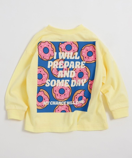 BREEZE（ブリーズ）の「バックボックスロンT_ジュニア対応（Tシャツ/カットソー・キッズ・ブラック/オフホワイト/サックスブルー/イエロー・90/80/100/140/130/120/110）」の4枚目の写真