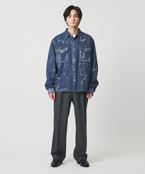 別注】＜WESCOT＞スプラッシュ ペイント デニム シャツ（シャツ
