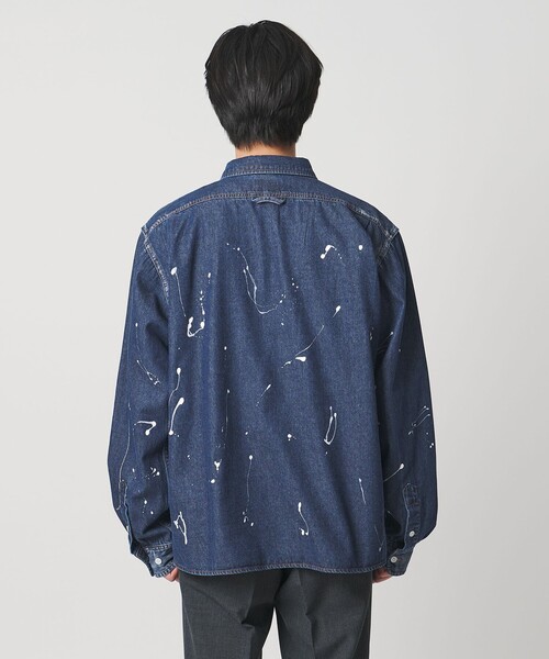 UNITED ARROWS(ユナイテッドアローズ)の「【別注】<WESCOT>スプラッシュ ペイント デニム シャツ(シャツ/ブラウス・メンズ・コバルトブルー・S/M/L/XL)」の6枚目の写真