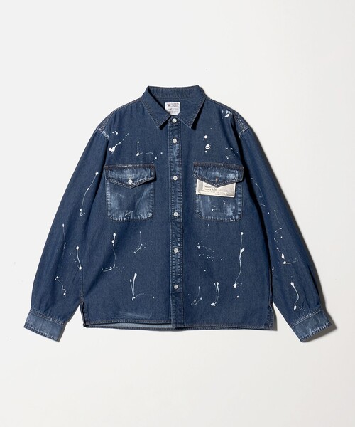 別注】＜WESCOT＞スプラッシュ ペイント デニム シャツ（シャツ