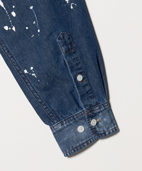 UNITED ARROWS(ユナイテッドアローズ)の「【別注】<WESCOT>スプラッシュ ペイント デニム シャツ(シャツ/ブラウス・メンズ・コバルトブルー・S/M/L/XL)」の10枚目の写真