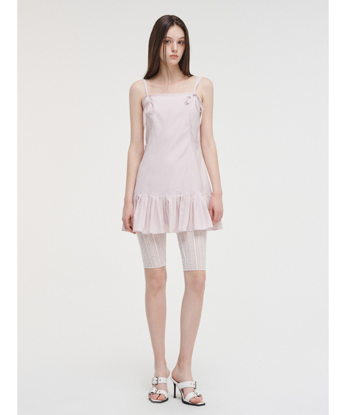ETMON(エトモン)の「Slip Pleats Mini Dress Pink(ワンピース・レディース・その他・S/M)」の3枚目の写真