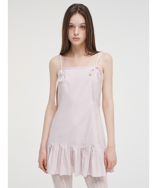 ETMON(エトモン)の「Slip Pleats Mini Dress Pink(ワンピース・レディース・その他・S/M)」の4枚目の写真