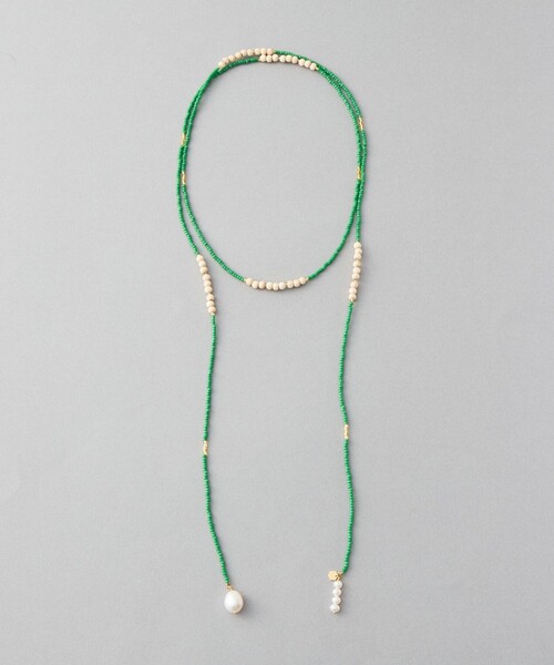 Jouete（ジュエッテ）の「[ラリエット] パール×ビーズ（ネックレス・レディース・イエローゴールド・FREE）」の2枚目の写真