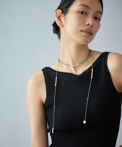 Jouete（ジュエッテ）の「[ラリエット] パール×ビーズ（ネックレス・レディース・イエローゴールド・FREE）」の5枚目の写真