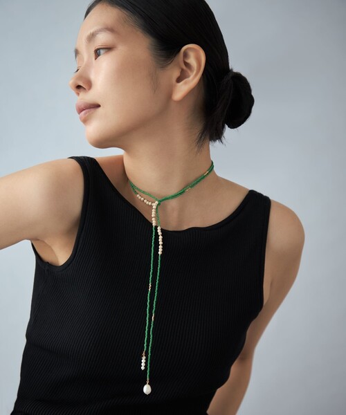 Jouete（ジュエッテ）の「[ラリエット] パール×ビーズ（ネックレス・レディース・イエローゴールド・FREE）」の6枚目の写真