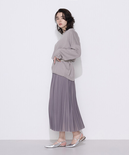 COMME CA(コムサ)の「ソフトチュール×ウーリー分繊トリコット広巾 スカート(スカート・レディース・ピンク・9号/7号/11号)」の7枚目の写真