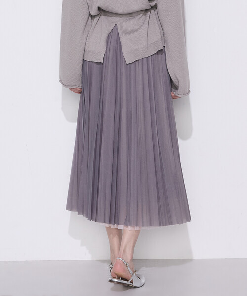 COMME CA(コムサ)の「ソフトチュール×ウーリー分繊トリコット広巾 スカート(スカート・レディース・ピンク・9号/7号/11号)」の12枚目の写真