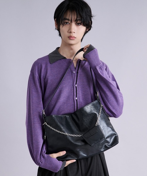 Ellno Loset（エルノロゼット）の「ポーチツキショルダーバック（ショルダーバッグ・メンズ・ブラック・FREE）」の6枚目の写真