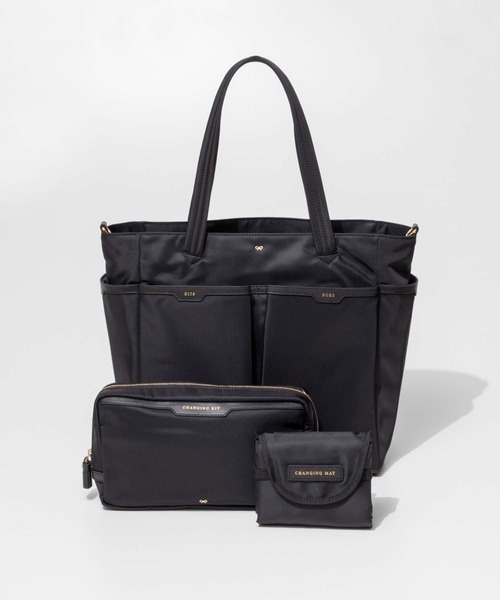 ANYA HINDMARCH（アニヤハインドマーチ）の「ANYA HINDMARCH Baby Bag in ECONYL regenerated Nylon with Calf アニヤハインドマーチ ショルダーバッグ（ショルダーバッグ・レディース・ブラック・FREE）」の16枚目の写真