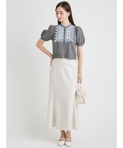 CELFORD(セルフォード)の「【UVカット】ビブヨークレースカーディガン(カーディガン/ボレロ・レディース・ブラック/グレー・F)」の10枚目の写真