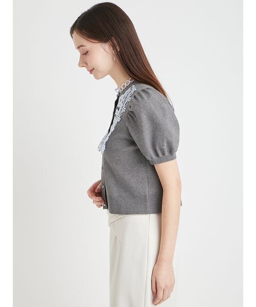 CELFORD(セルフォード)の「【UVカット】ビブヨークレースカーディガン(カーディガン/ボレロ・レディース・ブラック/グレー・F)」の13枚目の写真