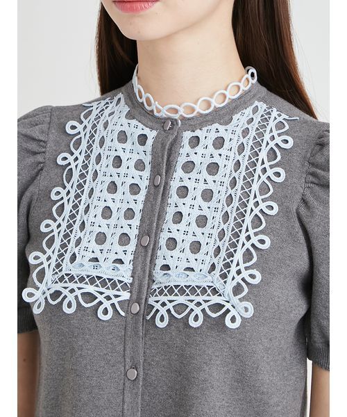 CELFORD(セルフォード)の「【UVカット】ビブヨークレースカーディガン(カーディガン/ボレロ・レディース・ブラック/グレー・F)」の14枚目の写真